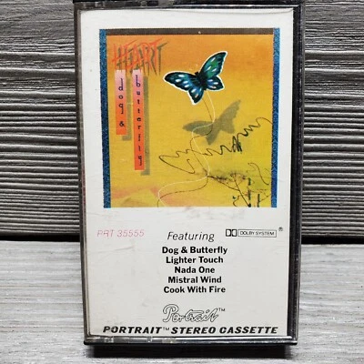 Heart:Dog & Butterfly  (Cassette, Portrait) 1988 Tested  - Image 1 of 4