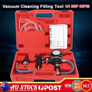 Universal Bleeder Vacuum Car Radiator Cooling System & Coolant Refill Tool Kit - Picture 1 of 12