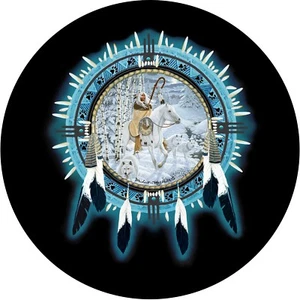 Dream Catcher Indian Spare Tire Cover All Sizes-back up camera optional - Picture 1 of 5