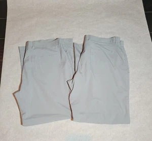 2 Paar PGA Tour Herren Golfhose Größe 36 x 32 grau #038 100 % Polyester  - Bild 1 von 11
