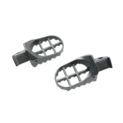Grey Dirt Bike Sports Steel Foot Pegs For Suzuki RM85/85L DR-Z125/125L 2003-2006 - Image 1 of 4