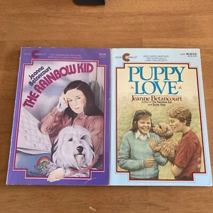 Jeanne Betancourt Book Lot (2) Rainbow Kid & Puppy Love Avon Camelot Books - Picture 1 of 6