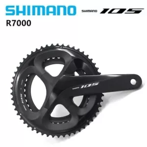 SHIMANO 105 FC R7000 2x11 Speed Crankset Black 50-34T/52-36T 170MM 172.5MM 175MM - Picture 1 of 6