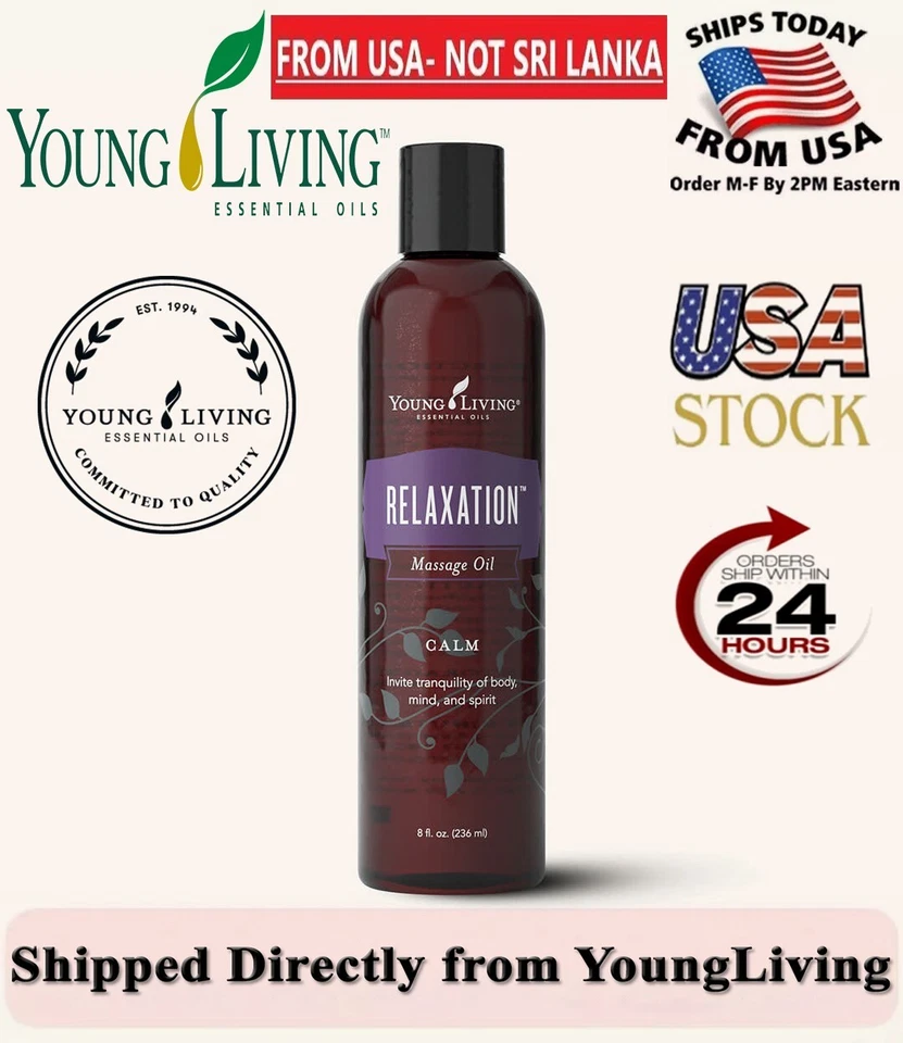 Young Living RELAXATION MASSAGE Oil 8 oz Essential Oil NEW SEALED - Image 1 of 3