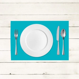 100x Tischset in Aquablau aus Linclass® Airlaid 40 x 30 cm - Platzdeckchen - Bild 1 von 2