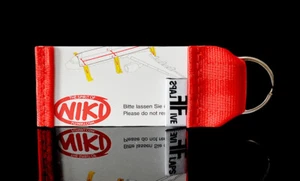 NIKI Schlüsselanhänger by FlapsFive original Safety Card & Gurtband ! - Picture 1 of 1