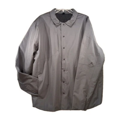 OGIO Men’s Jacket 2XL Gray Black Snap Front Quilted Lining Lightweight Coat - Image 1 of 4