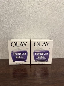 2 Pack. Olay Regenerist Retinol 24 MAX Night Cream Face Moisturizer - 1.7oz - Picture 1 of 2