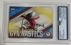 2016 Topps Olympics Simone Biles Auto Autograph Signed Insert Card Rare PSA - Picture 1 of 2