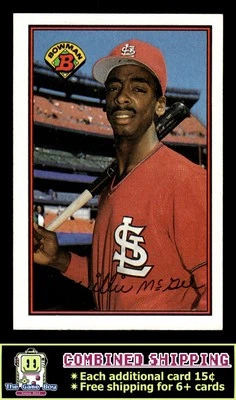 1989 Bowman #442 Willie McGee St. Louis Cardinals - Image 1 of 2