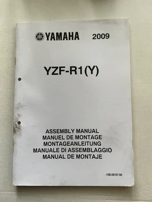 NOS GENUINE YAMAHA WORKSHOP SET UP ASSEMBLY MANUAL YZF-R1 YZF R1 1000 Y 14B 2009 - Image 1 of 4