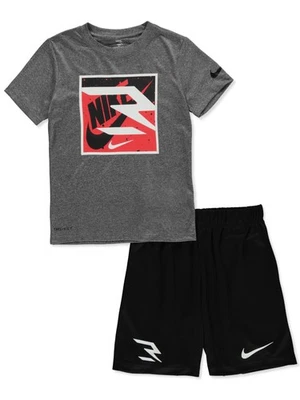 Nike Russell Wilson Boys' 2-Piece Shorts Set Outfit Color: black Size: 14 - 16 - Image 1 of 2