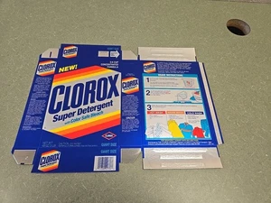 VTG Box Clorox Detergent 48oz 1988 Color Safe Bleach Movie Play TV Prop, NOS!! - Picture 1 of 4