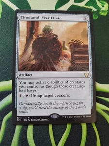 Magic The Gathering Thousand-Year Elixir Commander Rare NM 2021 - Picture 1 of 6