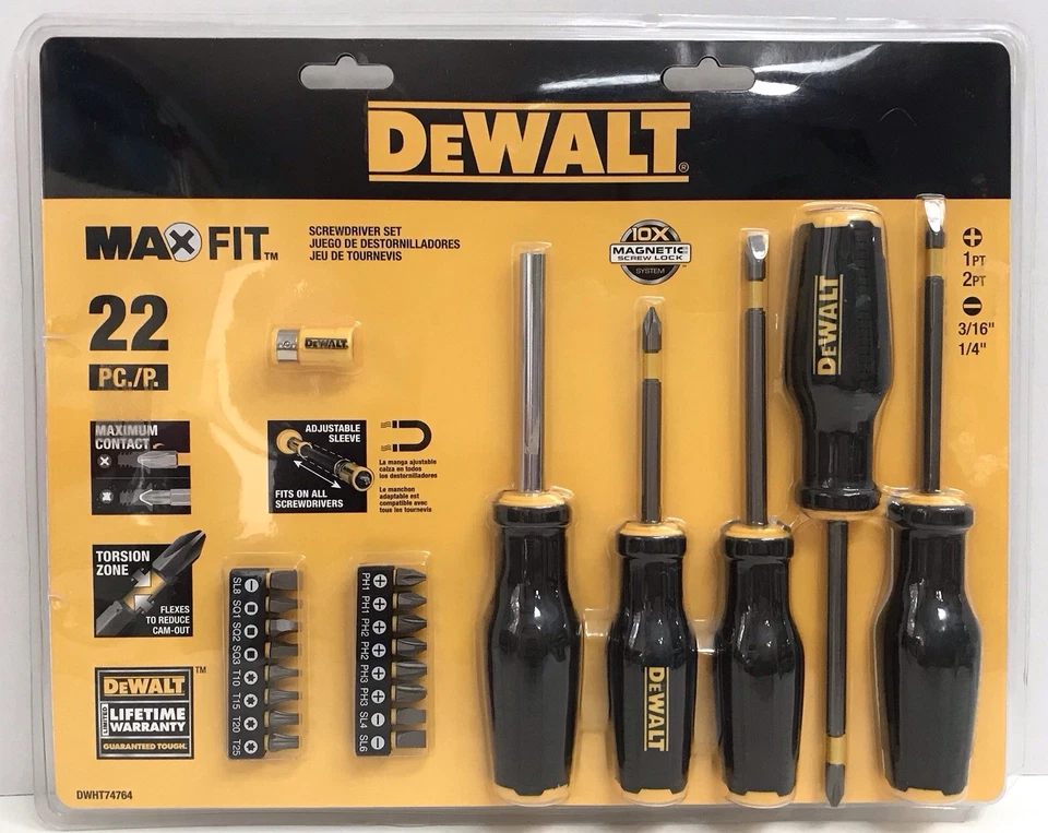 Dewalt DWHT74764 Max Fit 22pc Scree Driver Set NEW Sealed - Image 1 of 2