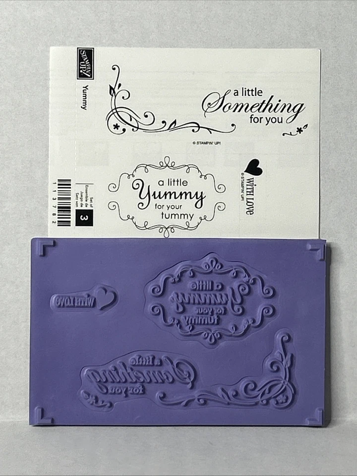 2009 Stampin up Yummy Retired Stamp Set 113782