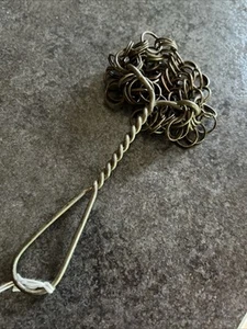 Linked Loops Antique Metal Cast Iron Pan Pot Scrubber Primitive Kitchen Decor - Picture 1 of 4