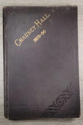 Chauncy Hall Boston School 1889-1890 Annual Catalogue For Pupils 259 Boylston - Image 1 of 4