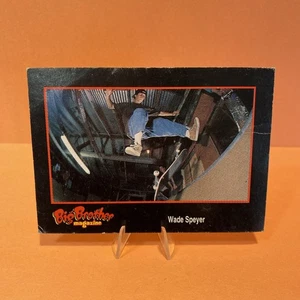 1993 Big Brother Skateboard Magazine Wade Speyer Rookie Trading Card VHTF Poor - Picture 1 of 2