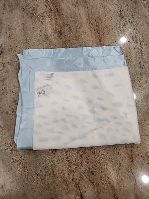 New LITTLE GIRAFFE Luxe Light Blue Baby Blanket Size 29"×35" - Image 1 of 4