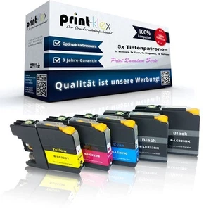 5x Kompatible Drucker Tintenpatronen für Brother MFCJ-4625-DW LC-225M Print Quan - Bild 1 von 11