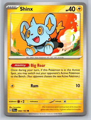 Shinx #068/193 SV02: Paldea Evolved Common - Pokemon Cards H9 - Image 1 of 2