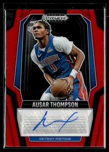 2024-25 Panini Prizm Black Base Ausar Thompson Red Auto 14/99 SIG-ASR - Bild 1 von 2