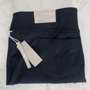 SOFT ENVIRONMENT perfekte Ponte Hose gerades Bein XL (18) schwarz Pull-On weich neu mit Etikett - Bild 1 von 2