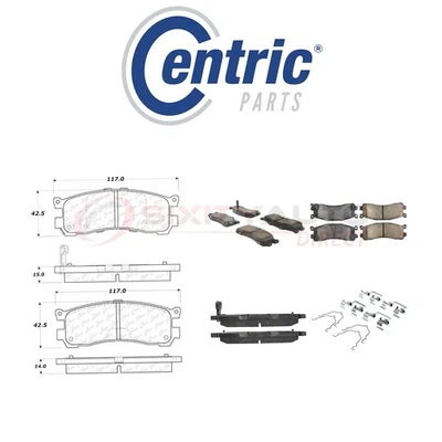 Centric Posi Quiet Ceramic Brake Pads w Shims for 1993-1998 Mazda MPV 2.6L pp - Изображение 1 из 4