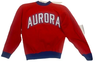 Vintage 70s West Aurora HS IL Russell Athletic Sweater Shirt Top Size Medium - Image 1 of 4