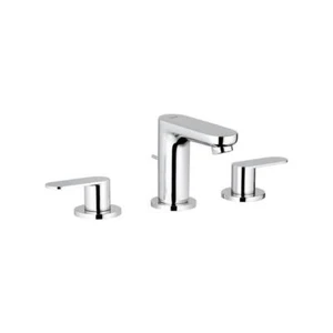 GROHE 3-Loch-WT-Batterie Eurosmart C 20187 Zugstangen-Ablaufgarnitur chrom - Bild 1 von 3