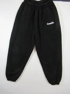 Comfrt Brand Kids Sweatpants Unisex Boy Girl Large Solid Black Pockets - Picture 1 of 6