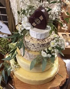 Cheese Wedding Cake 6 tier Celebration Cake , Cheddar , Stilton , Wensleydale - Picture 1 of 1
