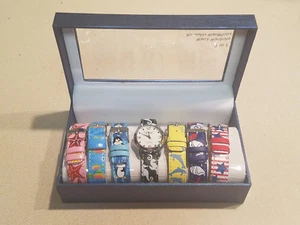 VIVANI GIRL'S INTERCHANGEABLE 7 BAND WARDROBE WATCH # K1006 (NEW) - Picture 1 of 8