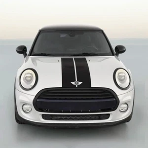 4" BLACK CARBON FIBER VINYL RALLY STRIPES RACING STRIPE KIT For MINI COOPER - Picture 1 of 3