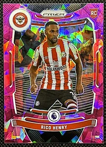 Rico Henry 2021-22 Panini Prizm Premier League Pink Ice Rookie #138 Brentford - Bild 1 von 2