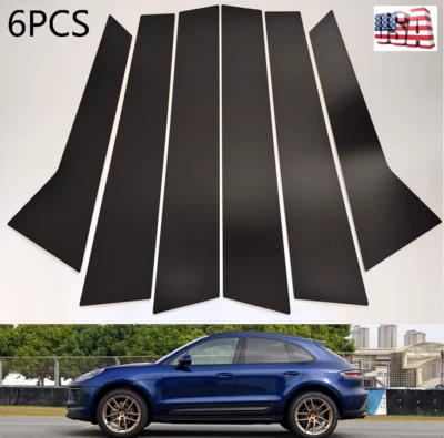 6 piezas para Porsche Macan 2014-22 postes de pilar de puerta placa de espejo moldura cubierta moldura moldura moldura Foto 1 de 4