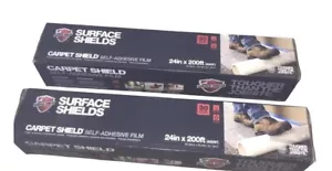 (2 box )Surface Shields Carpet Shield Self Adhesive Carpet Mask Clear 24" x200ft - Picture 1 of 2