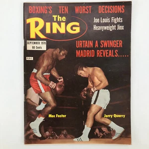 The Ring Magazine September 1970 Cover: Mac Foster Jerry Quarry - Picture 1 of 3