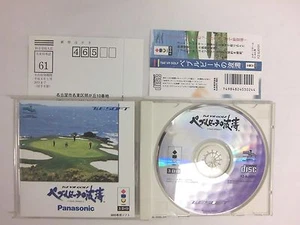 3DO Real - GOLF PEBBLE BEACH NO HATO - Spine. JAPAN GAME. Panasonic. 14061 - Picture 1 of 5