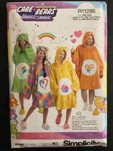 Uncut Simplicity S9431/R11286 CareBear Hooded Blanket Pattern (Discontinued) - Picture 1 of 2