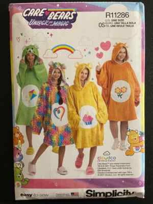 Uncut Simplicity S9431/R11286 CareBear Hooded Blanket Pattern (Discontinued) - Image 1 of 2
