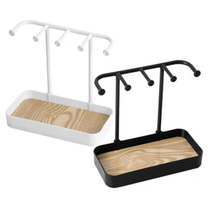 2 Pcs Desktop Tray Storage Rack Small Bracelet Holder Display Necklace Stand - Afbeelding 1 van 12