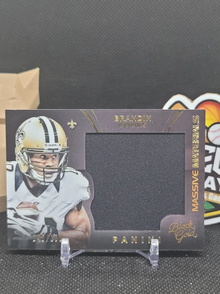 Brandin Cooks 2015 Panini Black Gold Massive Materials /199 #MSM-BC (CBRP) - Image 1 of 2
