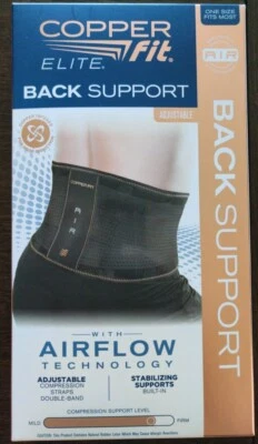 Copper Fit Elite Back Support AirFlow 可调压缩双频 30-50 — 第 1/4 张图片