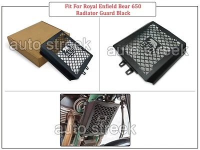 Fit For Royal Enfield Bear 650 Black Radiator Guard Grill - Image 1 of 4