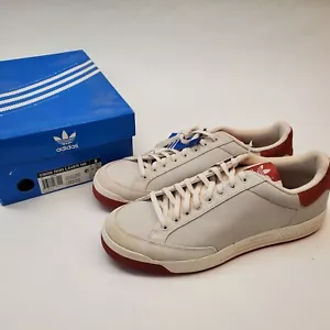 Vtg NOS Adidas 038299 Rod Laver NB Chalk Deep Orange Men's Shoes Sz 14 - Picture 1 of 15