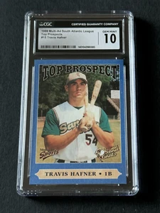 1999 Multi-Ad Travis Hafner 1989 Bill Ripken ERROR Sexual Innuendo Homage CGC 10 - Picture 1 of 12