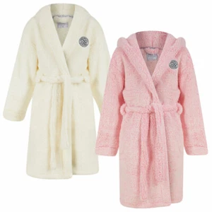 Tokyo Laundry Girls Dressing Gown Soft Fleece Bathrobe Nightwear Kids Teens - Picture 1 of 7