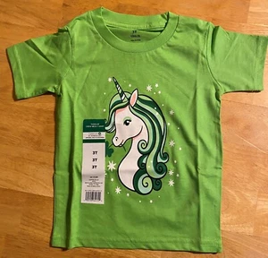 Celebrate It St. Patrick's Day Unicorn Toddler T-Shirt 3T - Picture 1 of 2